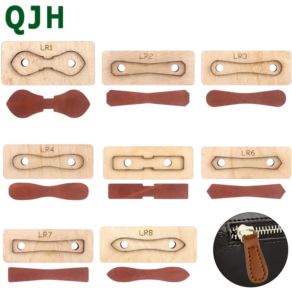 Head with hinge leather cut mold handbag chain DIY crafts bag cutting straps Die tool in wood punching Stencil