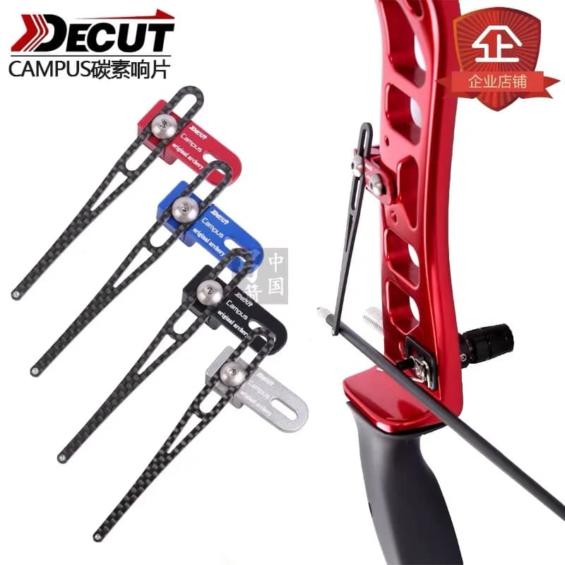 DECUT Alluminio Carbonio Regolabile Metallo Tiro con l'arco Segnale Clicker Arco ricurvo Caccia Tiro Accessori da competizione professionali