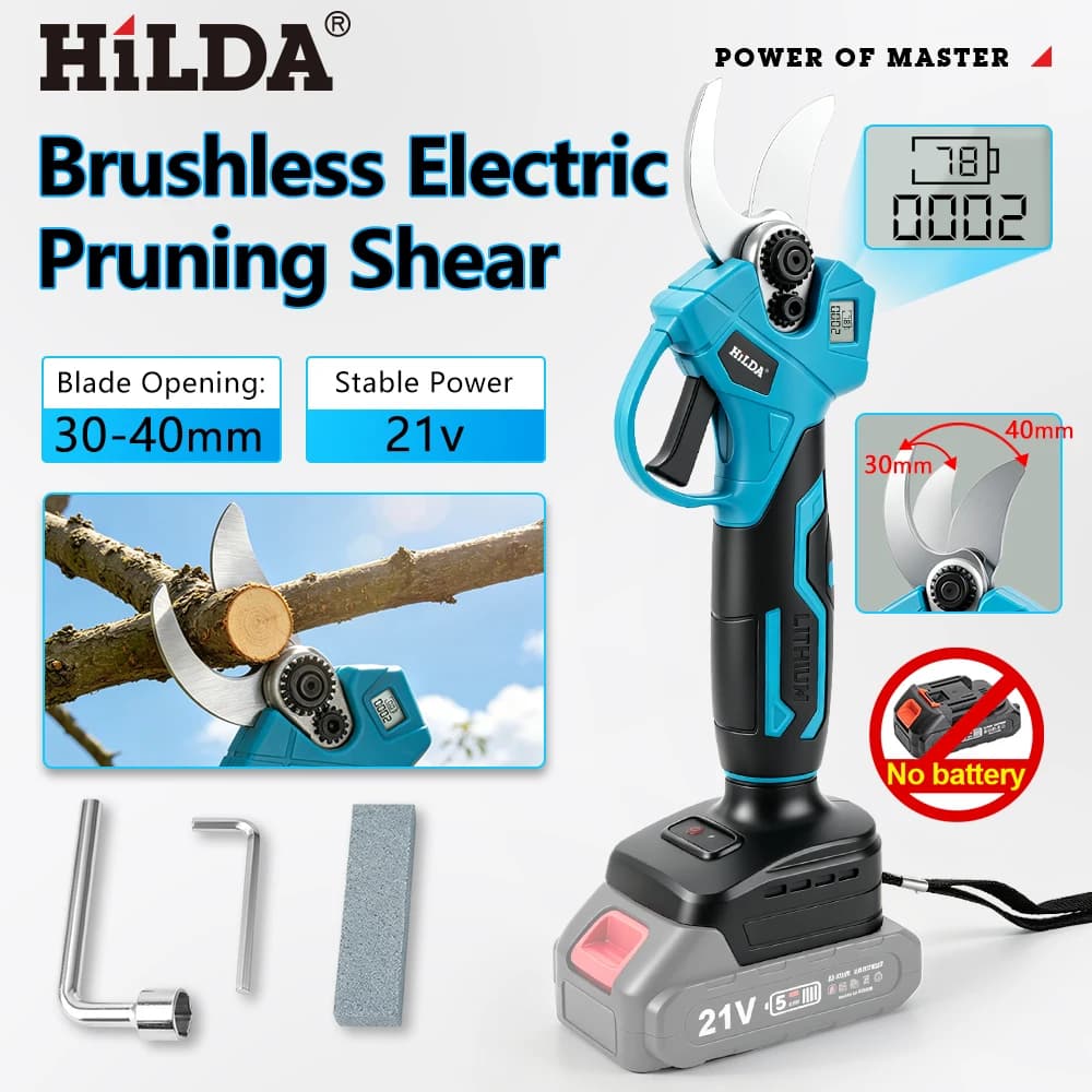 30 mm electric pruning shears Battery professional electric power Shafting power Battery powered Electric Garden scissors