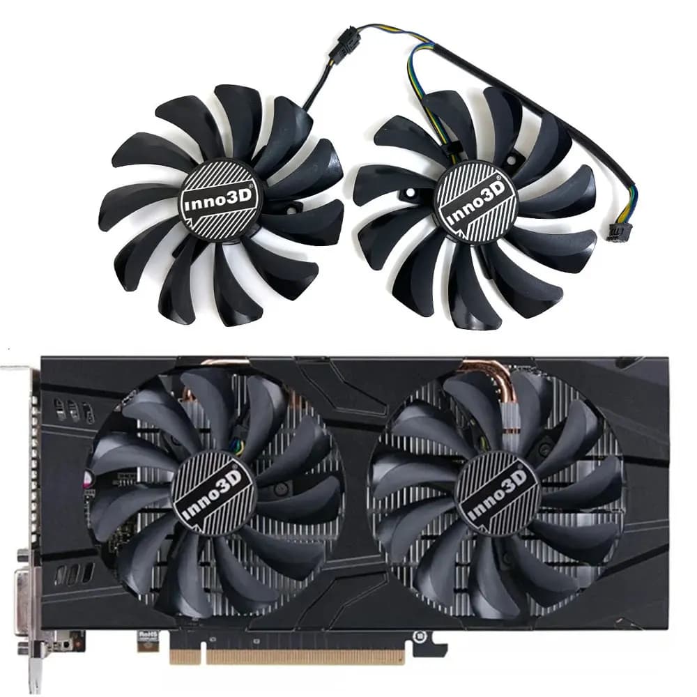 2FANS/SET 85MM 4PIN INNO3D GTX 1060 6GB X2 Video card cooling fan,For INNO3D GTX 1060 3GB X2 Video card cooling fan
