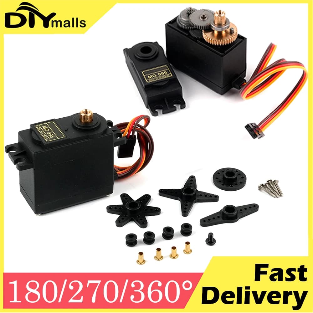 MG995 13KG Servos RC Digital standard All Metal Gear 180 270 360 degrees for Arduino Racing Car Model RC Helicopter Boat
