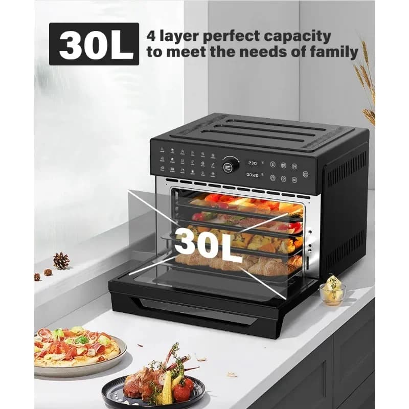 Kitchen Appliances 30L Electric Air Fryer Cooking Air Circulation Hot Air Drying Oven Multifunction Air Fryer