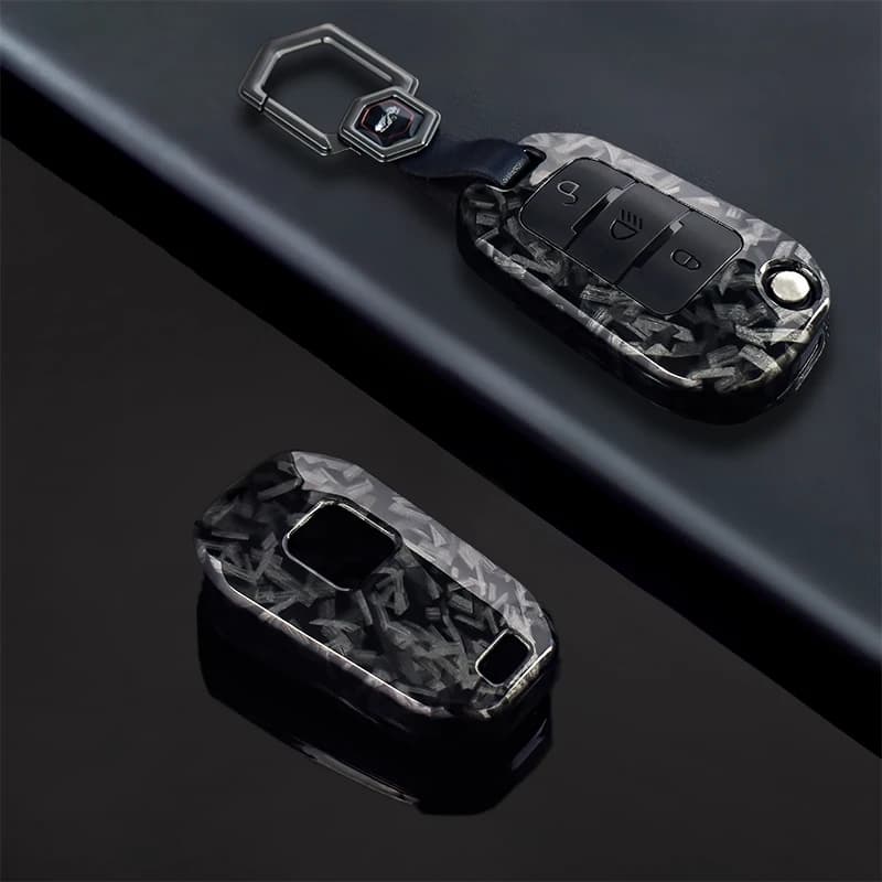 A Distanza Del Silicone Auto Portachiavi Anello Borsette Caso Della Copertura Del Supporto 3 Pulsante Per Peugeot 208 301 308 508 5008 3008 Citroen 2010 2021 2023