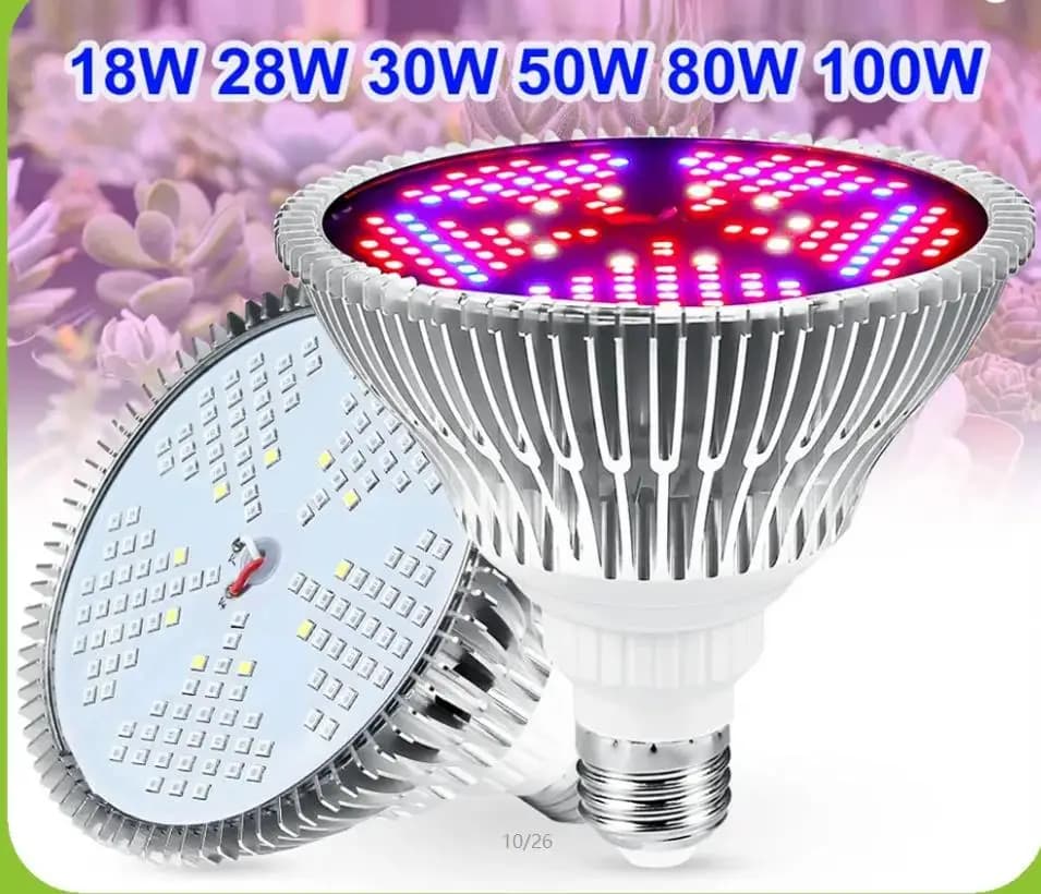 LED Full Spectrum Plant Growth Lamp 85-265V Plant Lamp E27 Indoor LED Lamp for Flower Seed Hydroponic Growth Lamp