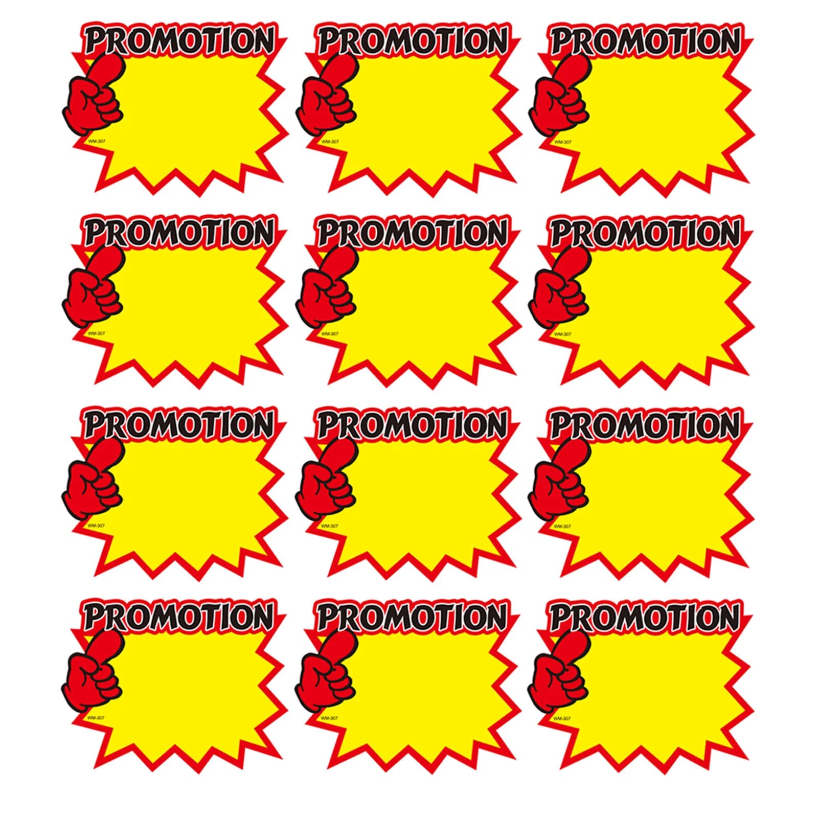 50pcs Commodity Price Tag promozione adesivi pubblicitari esplosione Sticker segni etichetta prezzo per negozio Supermaket