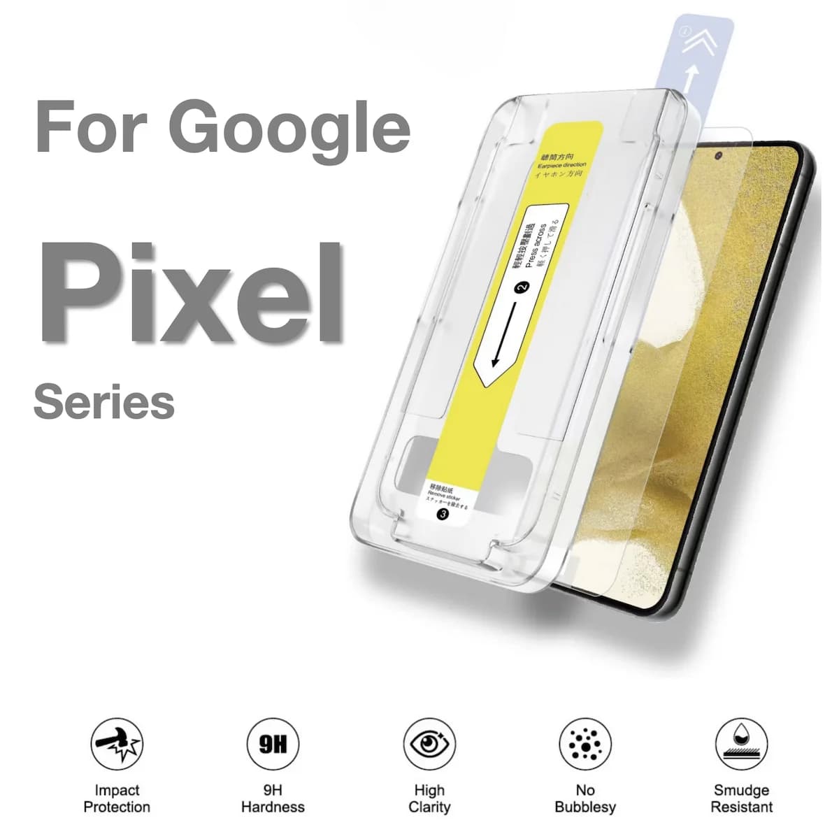 For Google Pixel 6a 7 7a 8 8a 9 9a 10 Pro XL Tempered Glass Screen Protector without dust Telephone with installation kit Remove explosion