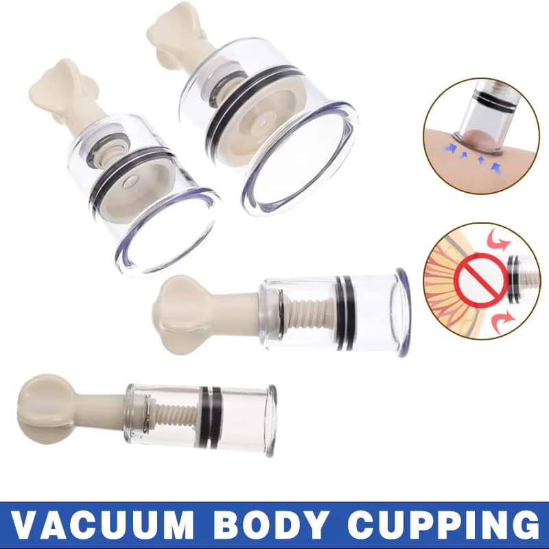 1Pair Coppettazione Professionale Medico Cinese Vuoto Corpo Coppettazione Tettarelle da biberon Ventosa Invertita Capezzoli Correttore Donne Ventosa Del Seno