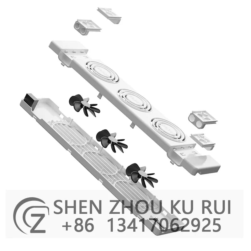 Set triplo di 3 ventole per radiatore elettrico ad alta efficienza energetica silenziosa, riscaldamento più veloce, lunghezza facile installazione, set di ventole di raffreddamento
