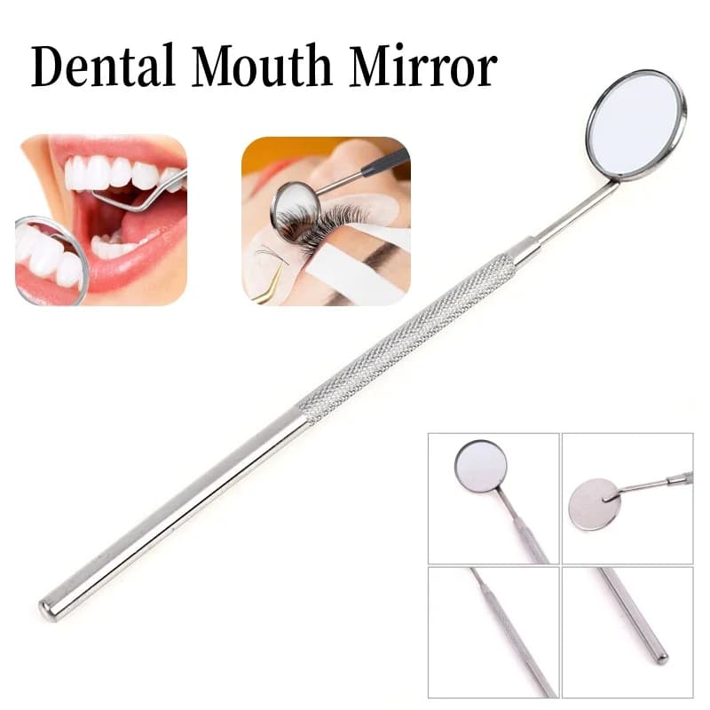 DentalMouth Specchio Strumenti per la pulizia dei denti Strumenti per l'estensione delle ciglia Acciaio inossidabile Può essere smontato