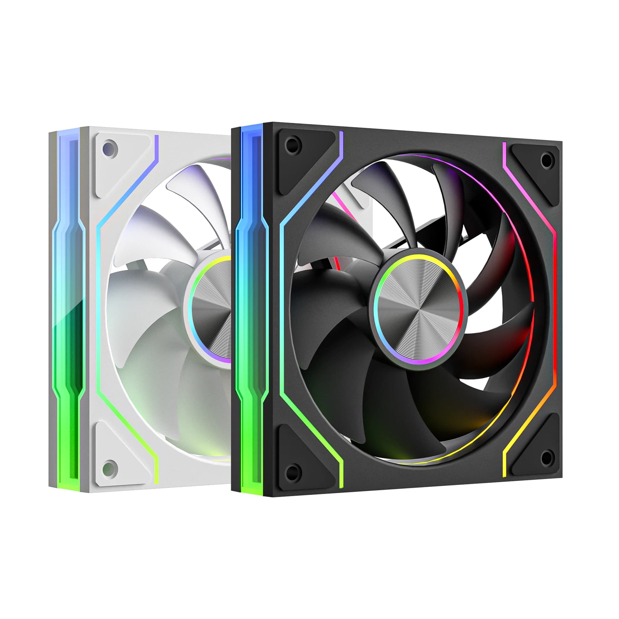 Power Train PRISM 9 PRO Computer Chassis Fan 12cm ARGB 4 Pin PWM Quiet Cooling Fan 12V Large Air Volume 61.5CFM/800-1800RPM