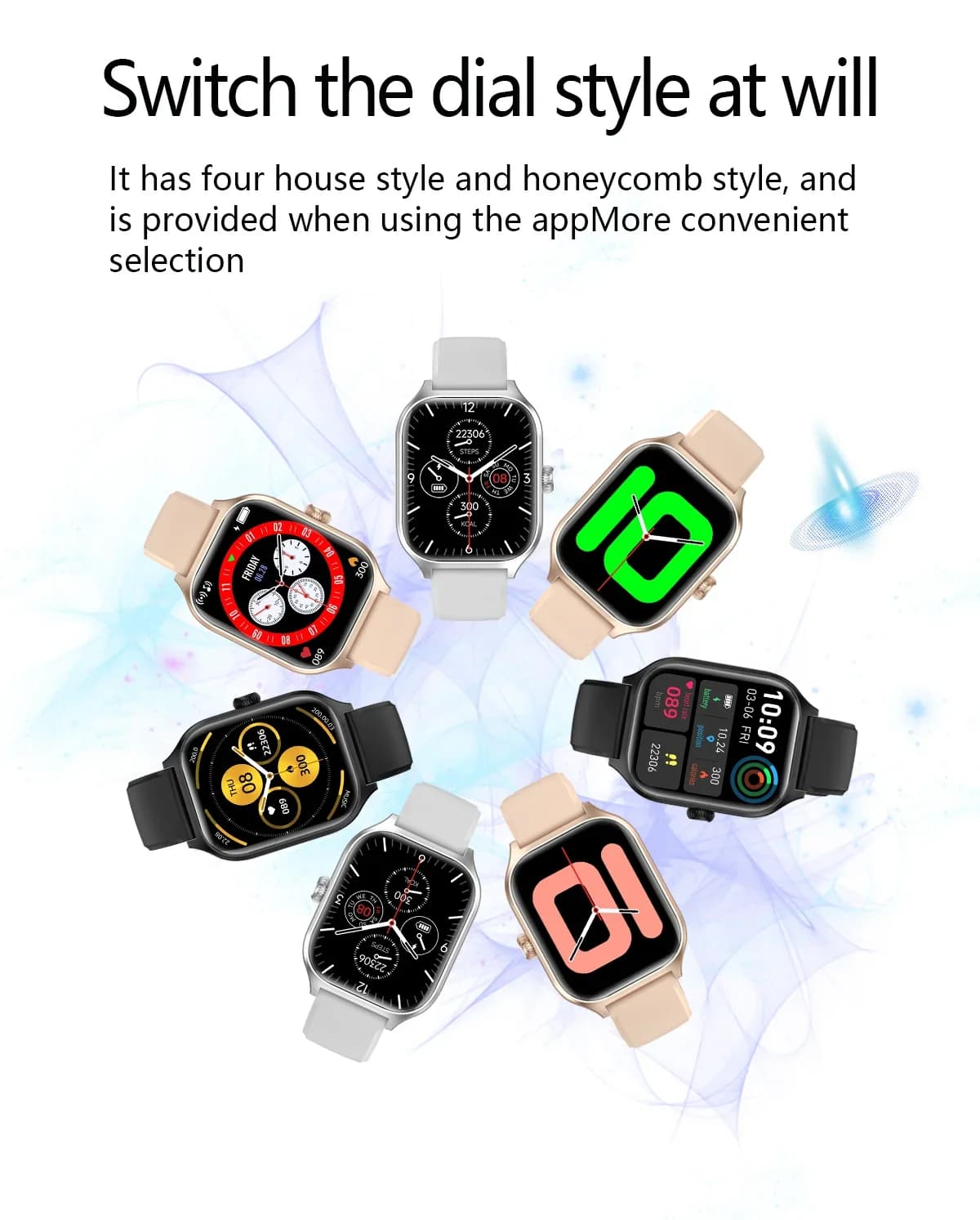 PHONEPACE C20 Smartwatch 1.77 Inch HD Display Bluetooth Calling Message Smartwatch Men's Sports Mode for Women
