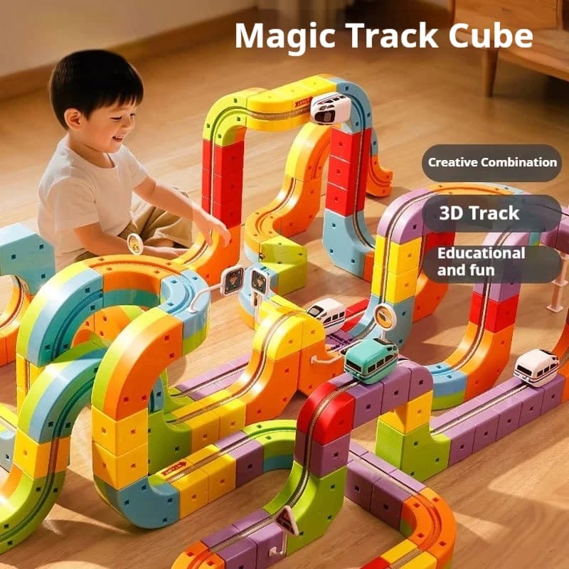Set Treno a Levitazione Elettromagnetica per Bambini - Giocattolo Educativo Fai-da-Te Anti-Gravità con Pista Magnetica per Ragazzi