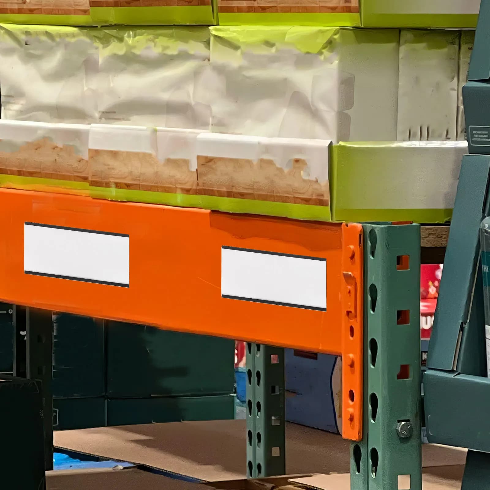10 set di supporti per etichette magnetiche, clip trasparenti riutilizzabili per scaffali di magazzino, porte di frigoriferi, cassette degli attrezzi, archivi d'ufficio