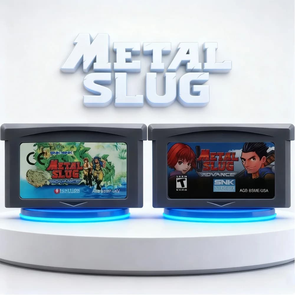 Metal Slug GBA Card Cartuccia per videogiochi a 32 bit Scheda console per Metal Slug Advance per GBA USA Versione EUR
