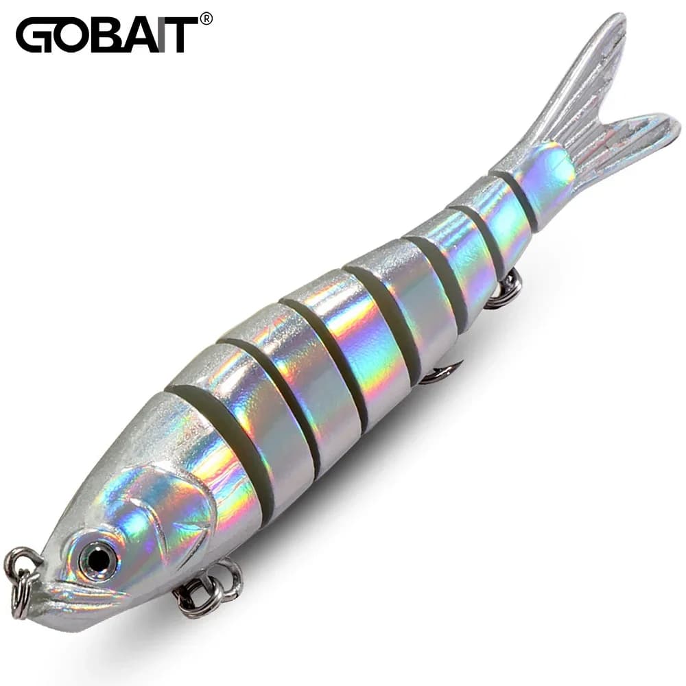 GOBAIT Swimbait 11g 16g 27g Multi Joint Lure Slow Sinking Bionic Segment Pesca Bass Treble Hook Carp Fishing Tackle Hard Bait