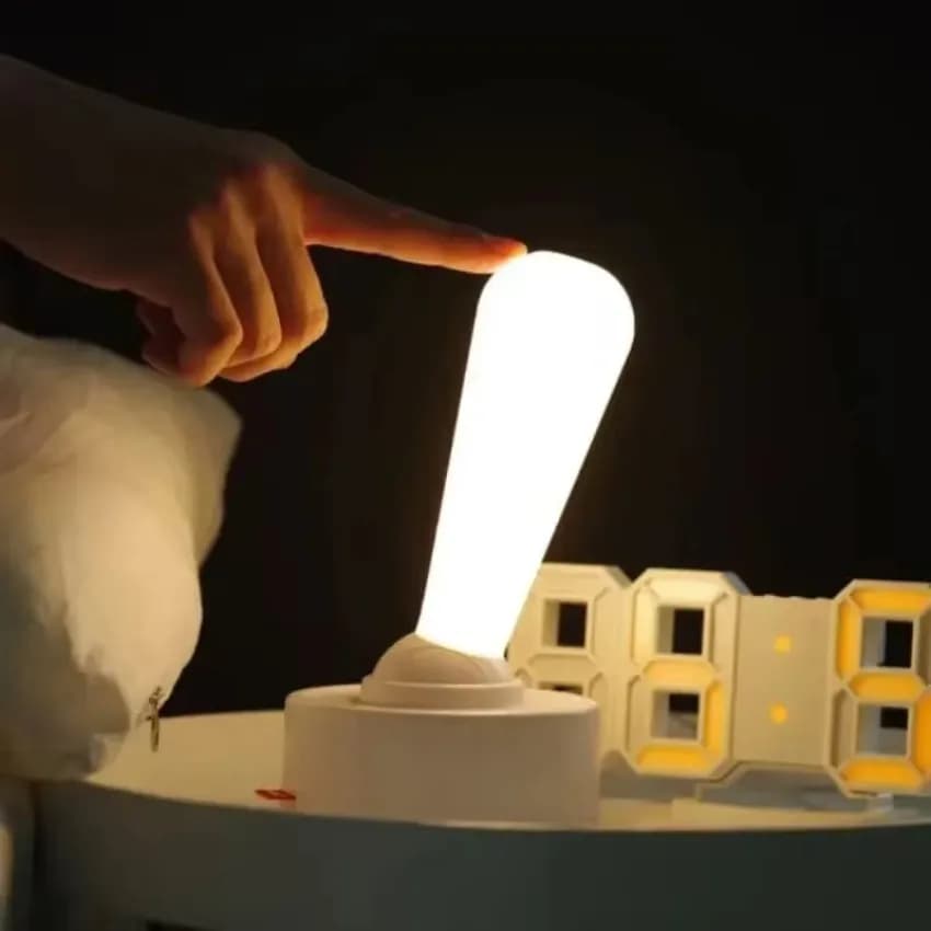 Rechargeable LED Night Light via USB 2 Modes Adjustable Brightness Office Home Decoration Silicone Desk Lamp with Lever Light Best Baby Gift