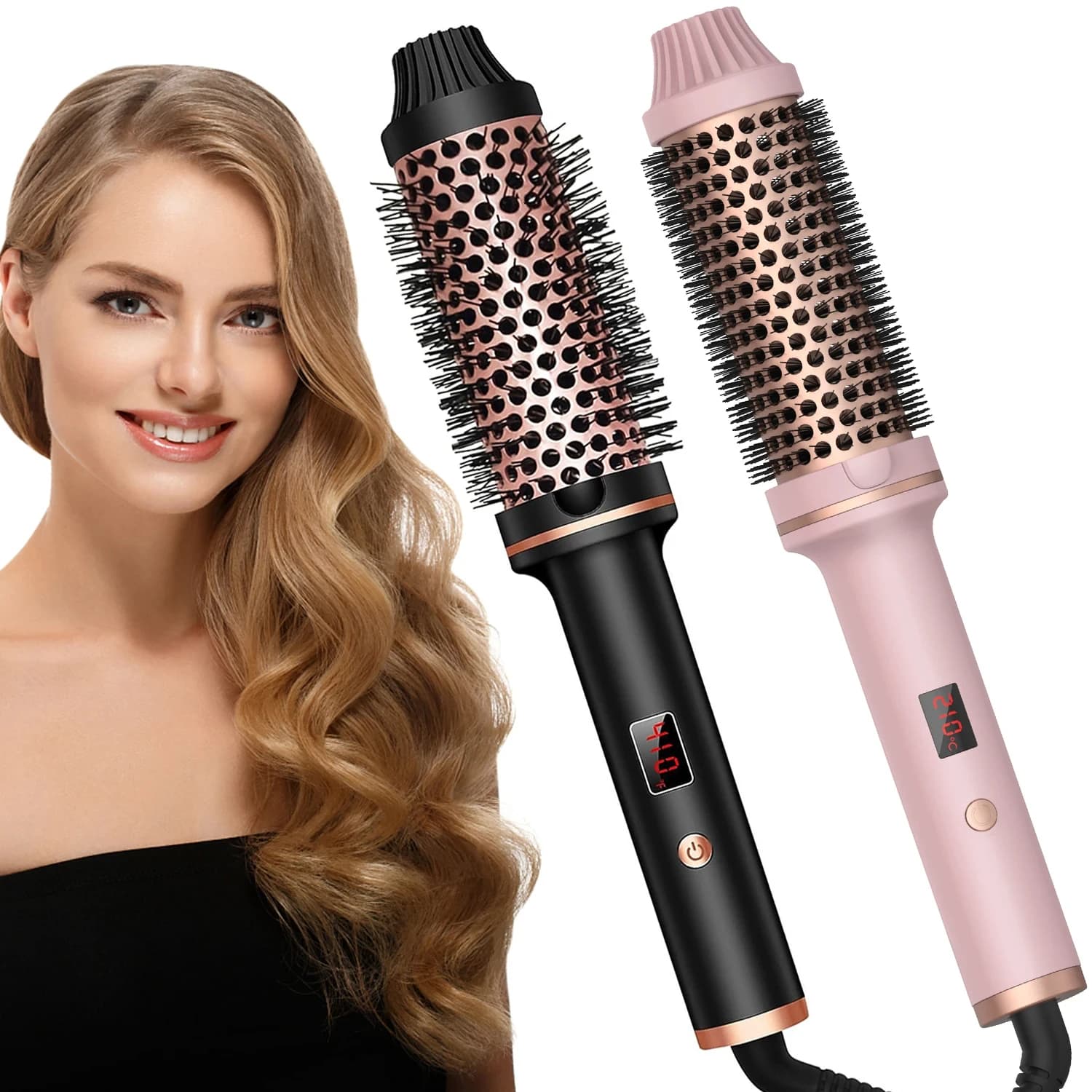 Valentine's Gift Hair Plate Electric Hair Brushes Hot comb Iron Hairstyle Professional Heat Brush heated Anti-scotting