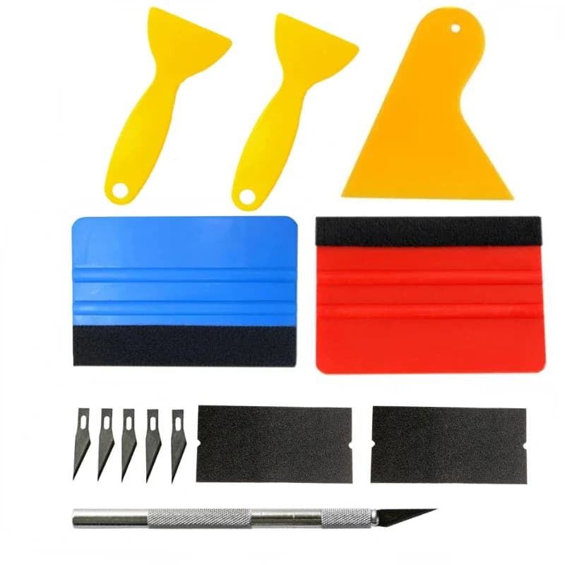 5/13 Pz Strumenti Per Auto Wrap Pellicola Adesivo Strumento di Avvolgimento Veicolo Involucro Del Vinile Finestra Tinta Pellicola Kit di Strumenti Taglierina Strumento di Aiuto Finestra Colorazione