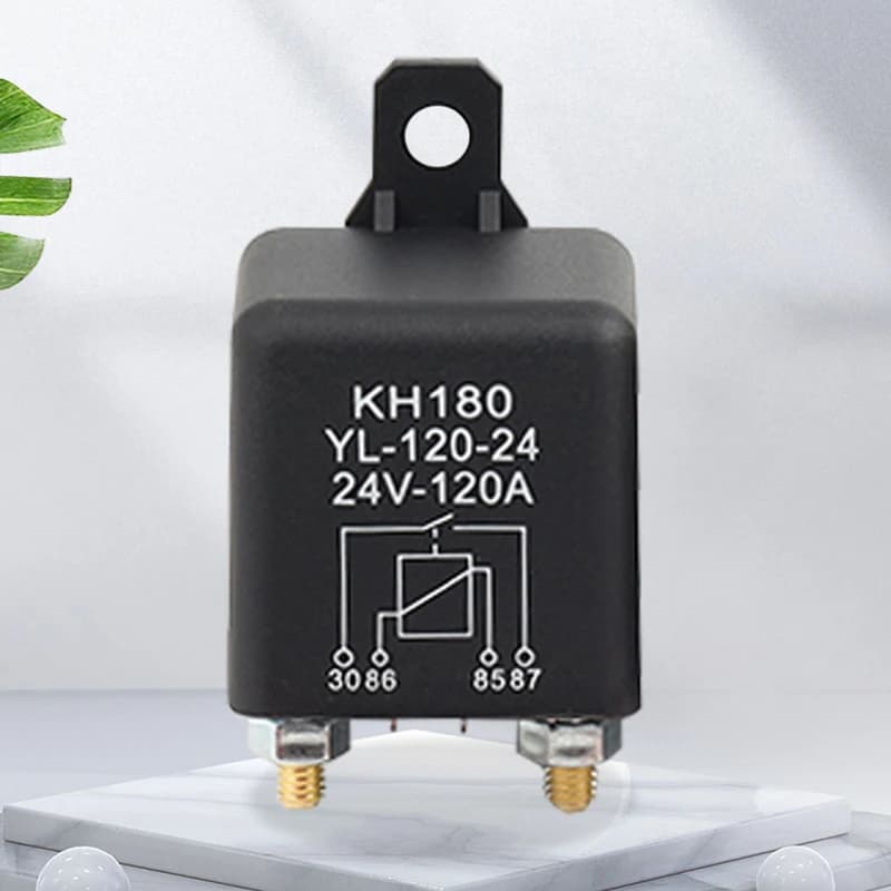 1 pz Relè di Commutazione Carica/Spegnimento Batteria Nero DC 12V 24V 100A 120A 200A WM686 Relè 4 Pin Normalmente Aperto per Avviamento Auto