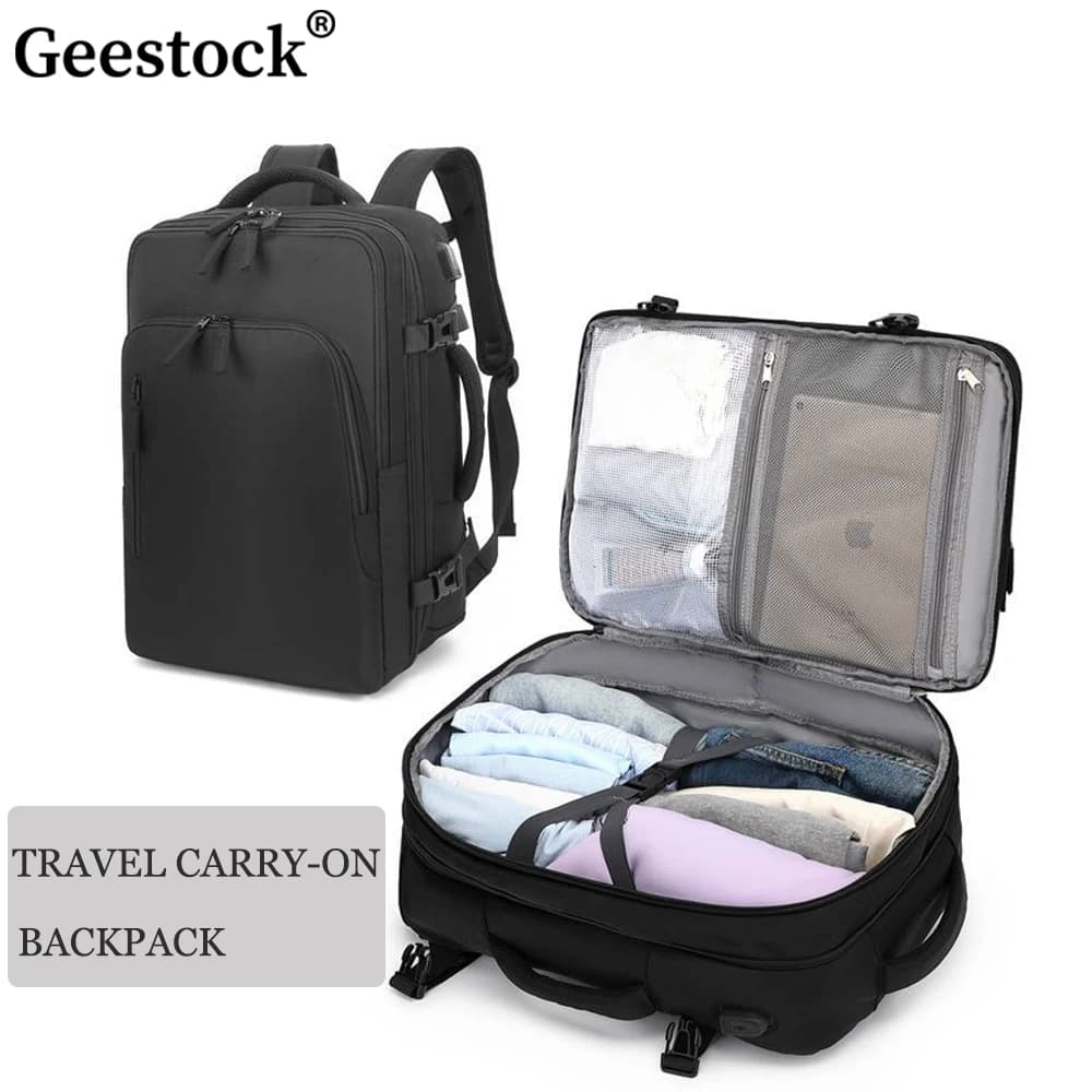 Travel bag Geestock backpack Easyjet 45x36x20 Large capacity travel backpack for woman/man Laptop bag Cabin bag for air travel