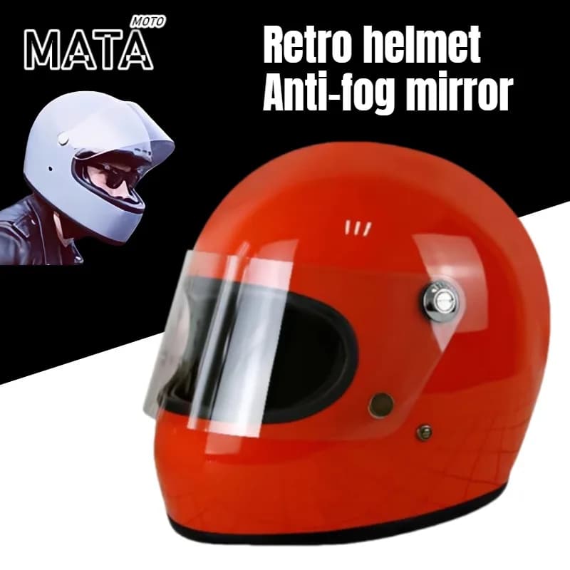 Complete helmet for motorcycle retro Electric Bike Samurai lens Helmet small certification DOT Helmet FRP retro Cascos Para Motos