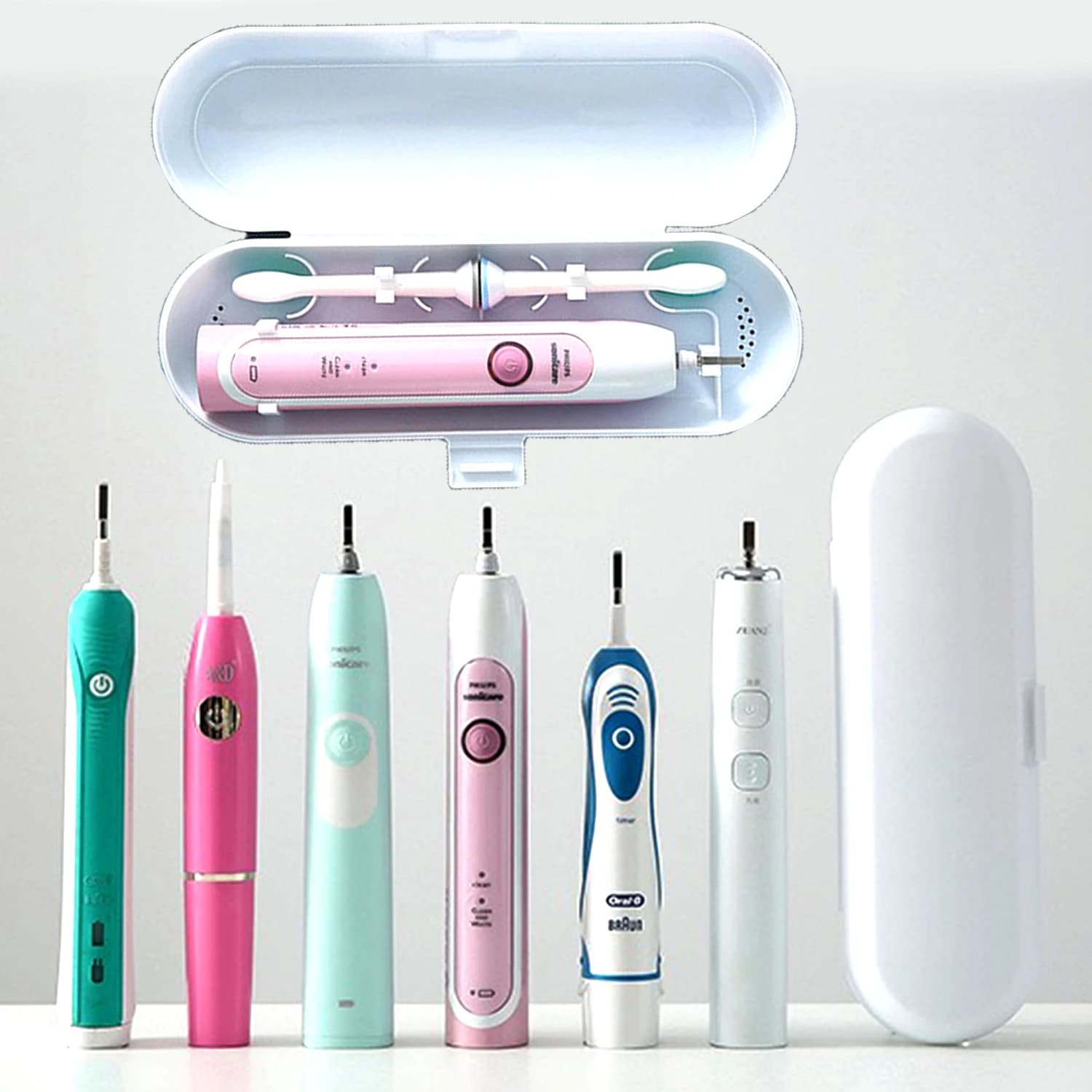 New toothbrush holder with Protective Cover, Portable Travel Case for Handle Box Oral B