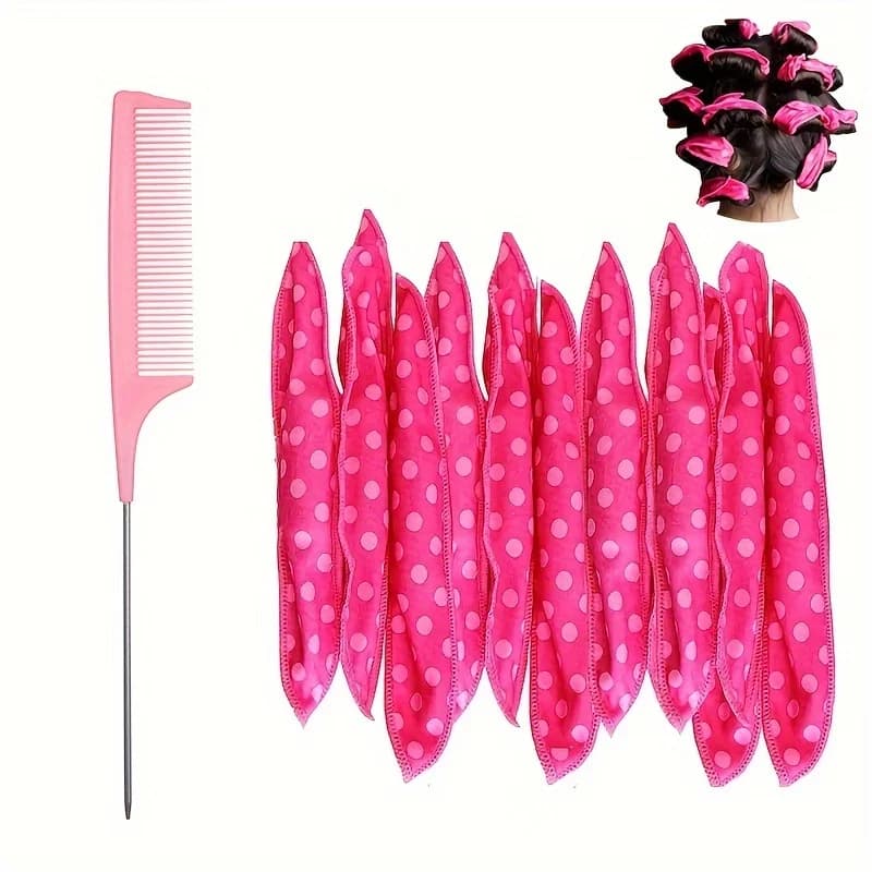 Hot-Free Flexible Bigodini: Night Sleep Foam Hair Rollers For Sleeping At Night For Women-Rubles for Fa-yourself Hairstyles