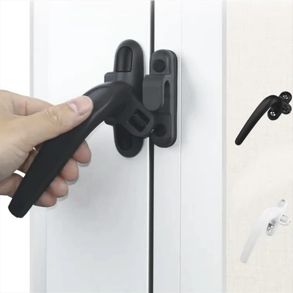 Lega di alluminio universale sicuro per bambini sicurezza finestra porta anta serratura antifurto serratura leva di sicurezza maniglia Sash Latch Hardware