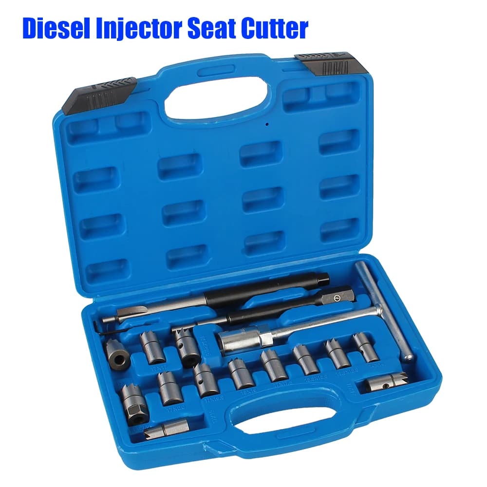 Set di taglierina per sedile iniettore Diesel per Auto Set di ugelli per olio alesatore per rimozione del carbonio Kit pulito strumento di riparazione automatica accessori automobilistici universale