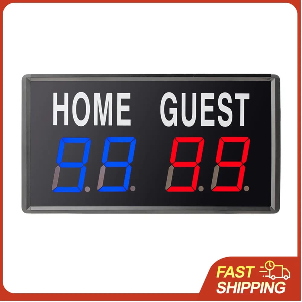 4 Cifre LED Electronic Display Board with Remote Control for Basketball, Ping Pong and Table Tennis