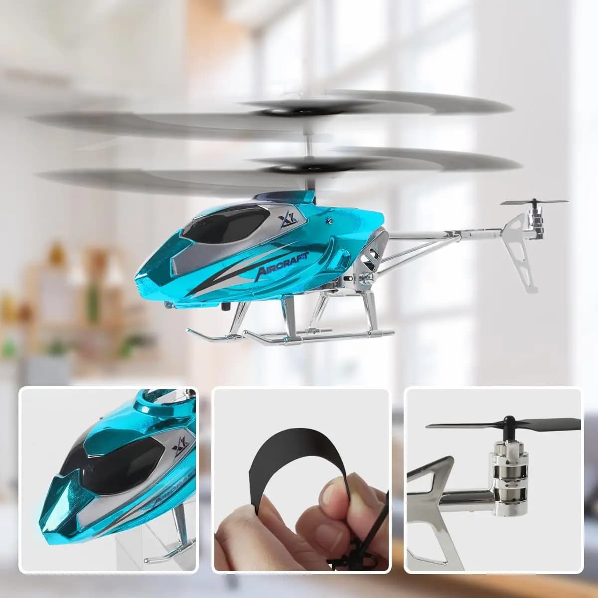 XK913 3.5CH RC Elicottero Aereo telecomandato resistente alla caduta con giocattolo volante leggero per regali per bambini