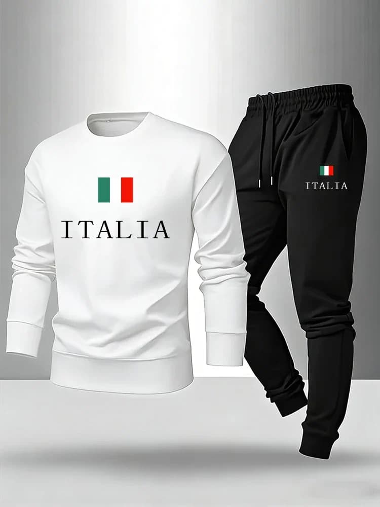 Men's suit for running, casual, long sleeved, outdoor sports sweatshirt, jogging clothing 2026, single sports suit (top and trousers)