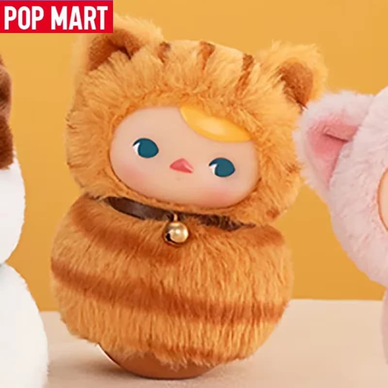 POP MART PUCKY Roly-Poly Kitty Series-Vinile Peluche Cieco Scatola Mistero Indovina Borsa Giocattoli Bambola Cute Anime Figura Ornamenti Per Il Desktop