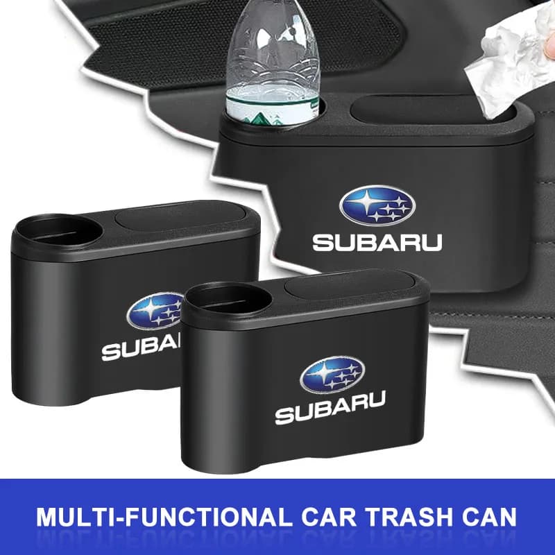 1 pz portatile appeso mini carro pattumiera cestino cestino della spazzatura con coperchio per Subaru Forester Impreza Legacy Outback WRX Crosstrek