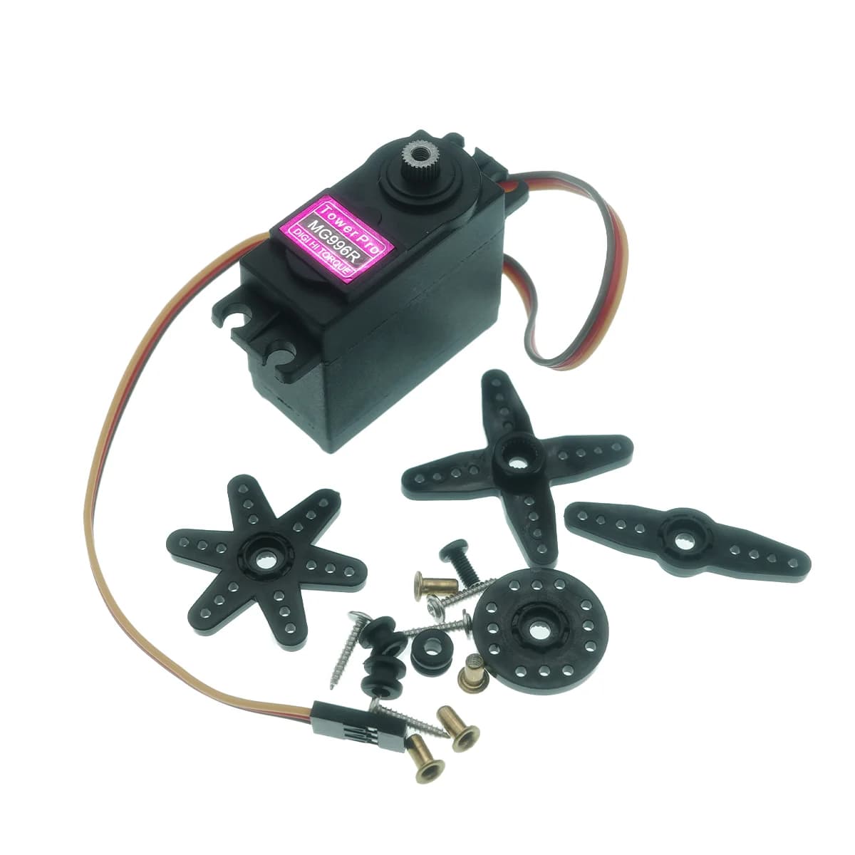 HOT MG996R 13kg Coppia elevata Metal Gear Servo Servo Digitale Servo Per Futaba JR 1/8 1/10 RC Auto Elicottero Robot Manipolatore RC Barca