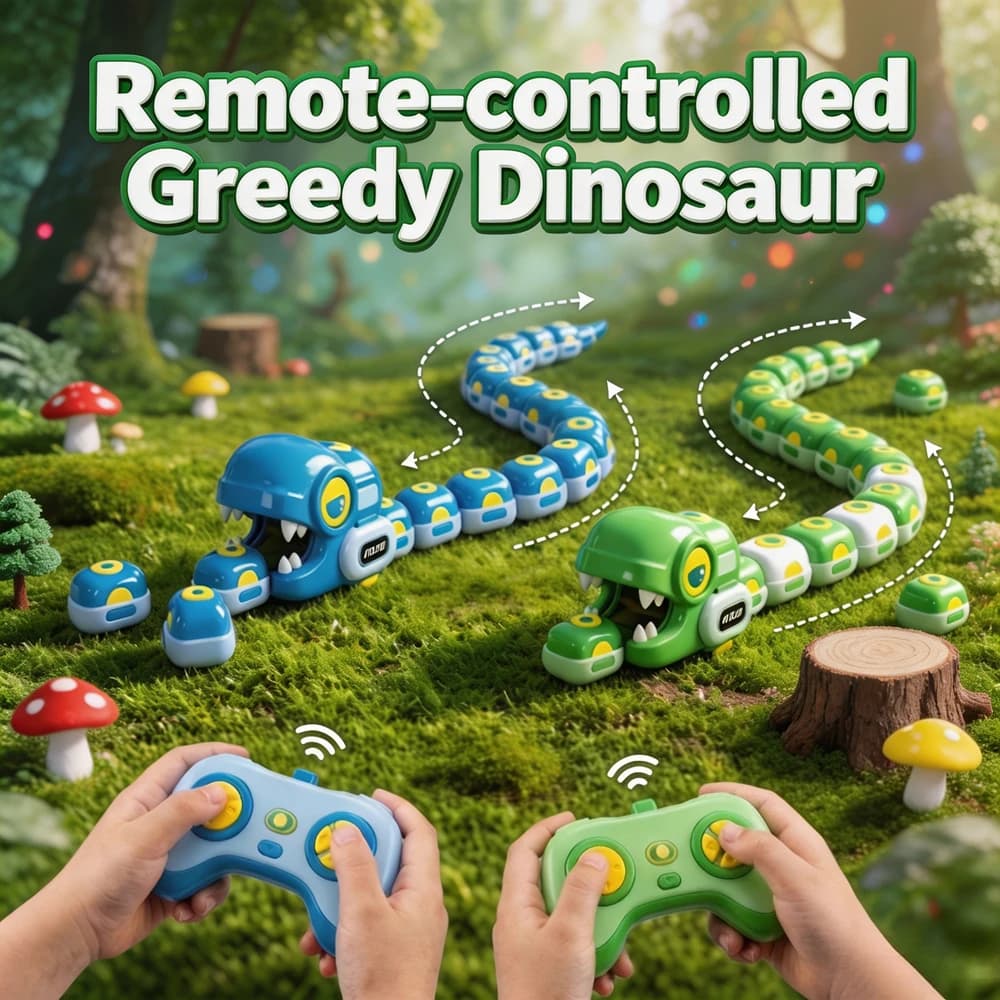 Controlled Magnetic Greedy Snake Toy 2 Player Competitive Battle RC Car Interactive Educational Game Toy Birthday Festival Gift