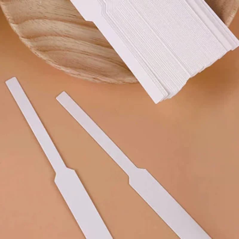 100 Strisce di Carta per Test Profumi, Strisce Portatili per Fragranze e Aromaterapia, Strisce per Test di Oli Essenziali 130*12mm