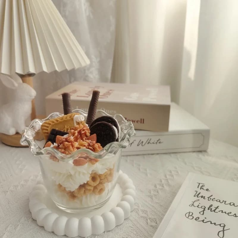 Fai da te 3D frutta forma gelato stampo per candele in Silicone aromaterapia gesso sapone resina argilla stampo candela fatta a mano che fa decorazioni per la casa