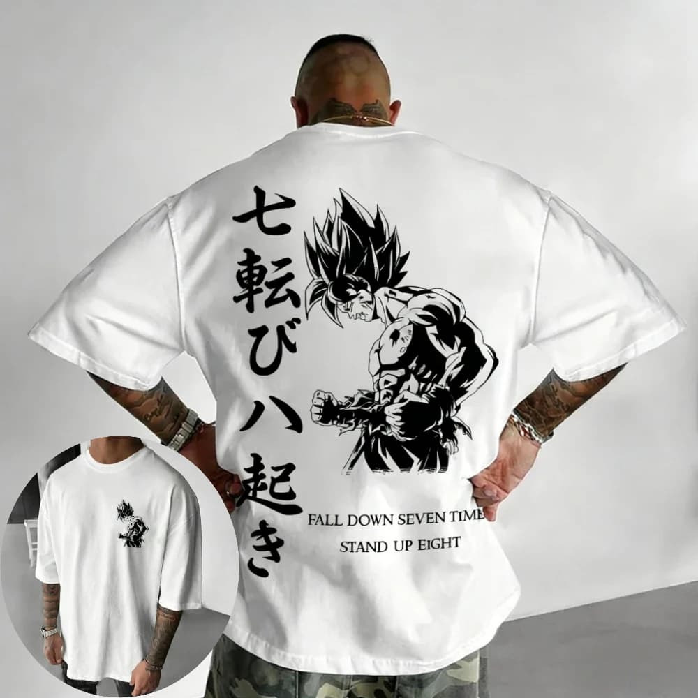 T-shirt da uomo e da donna Dragon Ball Son Goku Anime T-shirt stampata allentata Estate Primavera Manica corta da ragazzo Abiti genitore-figlio