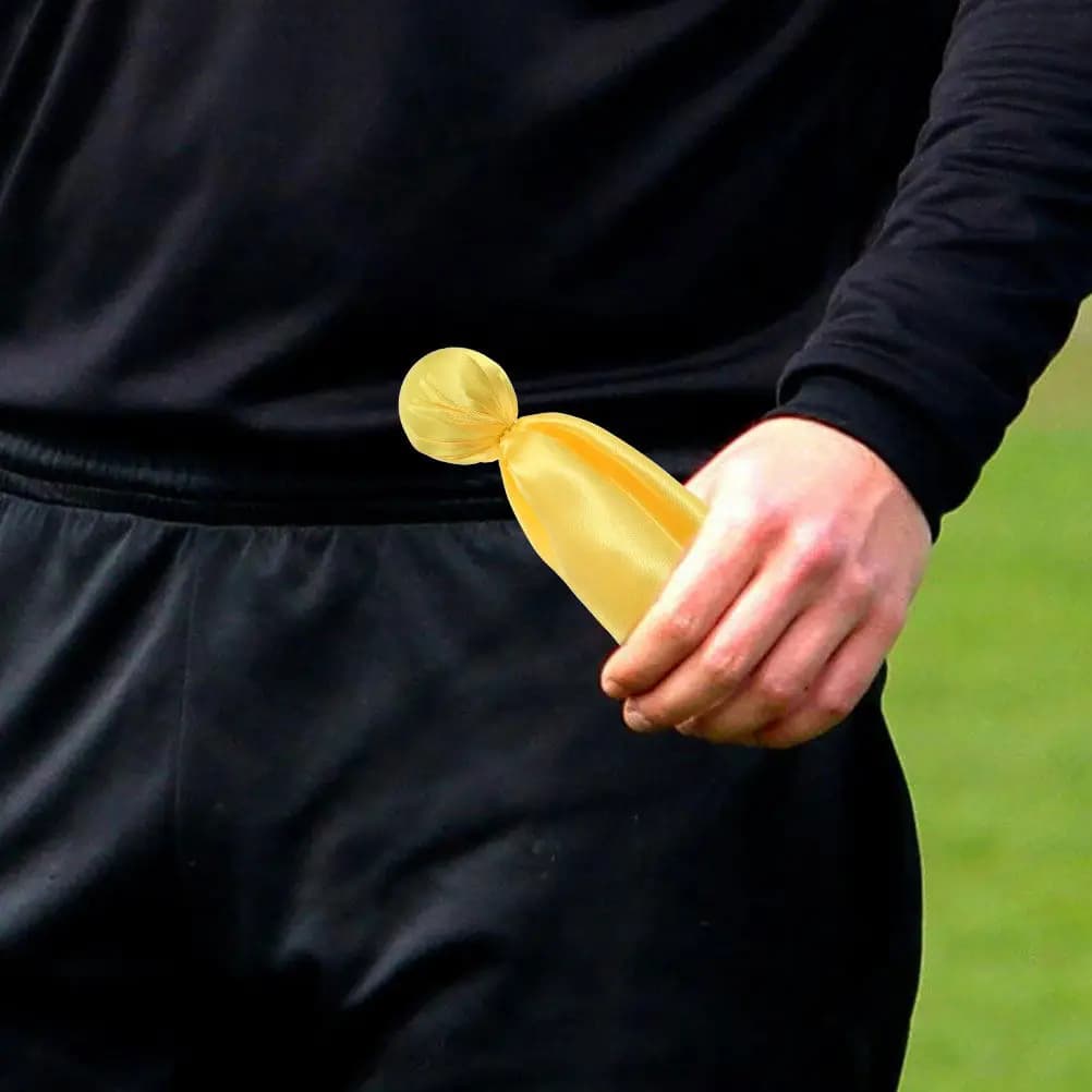 2pcs Football Flag Small Penalty Flags For Sports Tossing Accessory Soccer Party Supplies Referee Kit Race Penalty Flags