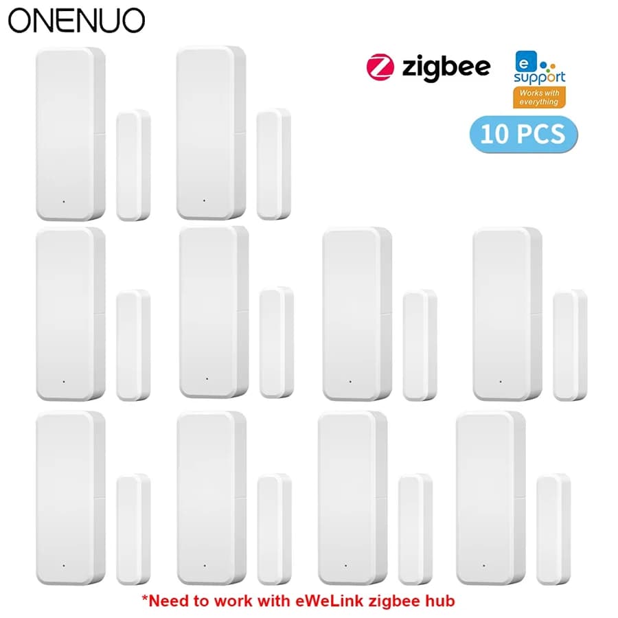 ZigBee Sensore per porte e finestre APP eWeLink Protezione di sicurezza domestica intelligente Rilevatore di porte aperte e chiuse per Alexa Google Yandex Alice