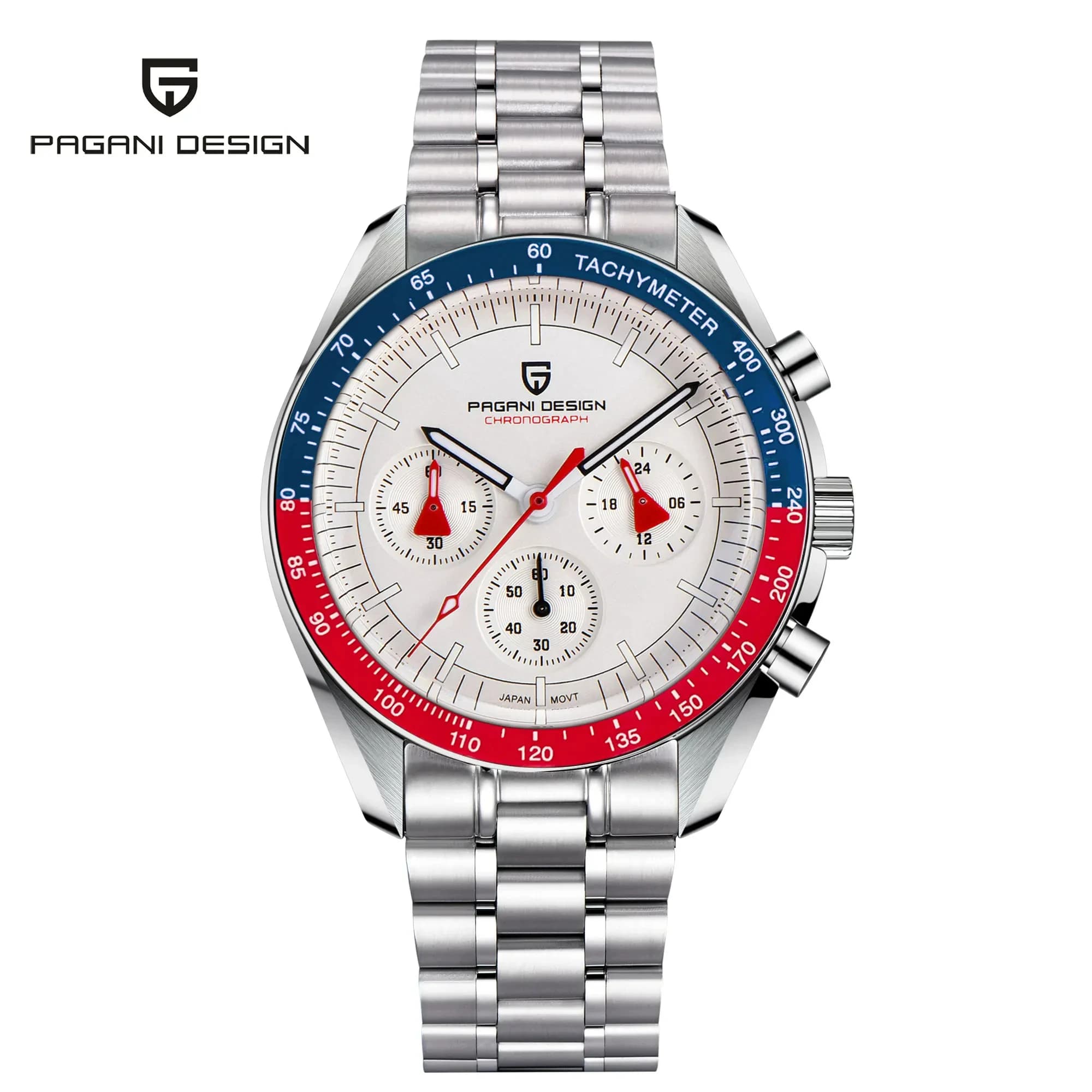 PAGANI DESIGN 2025 PD1701 Men's Top Brand Luxury Quartz Sapphire Bezel Sports Chronograph Wrist Watch Waterproof for Men
