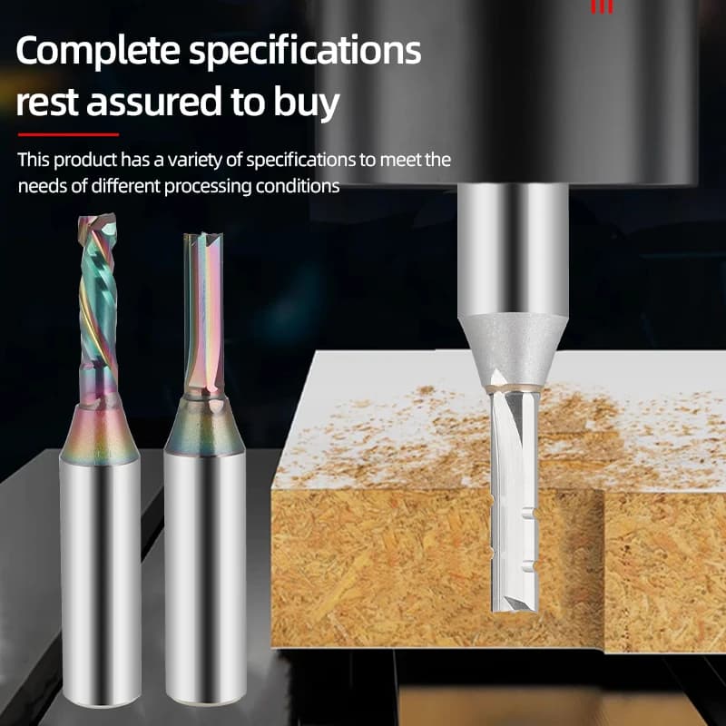 Straight Milling Point TCT 3 Flutes Cutting 3 Blades CNC Milling Machine for MDF Wood Multilayer Parts