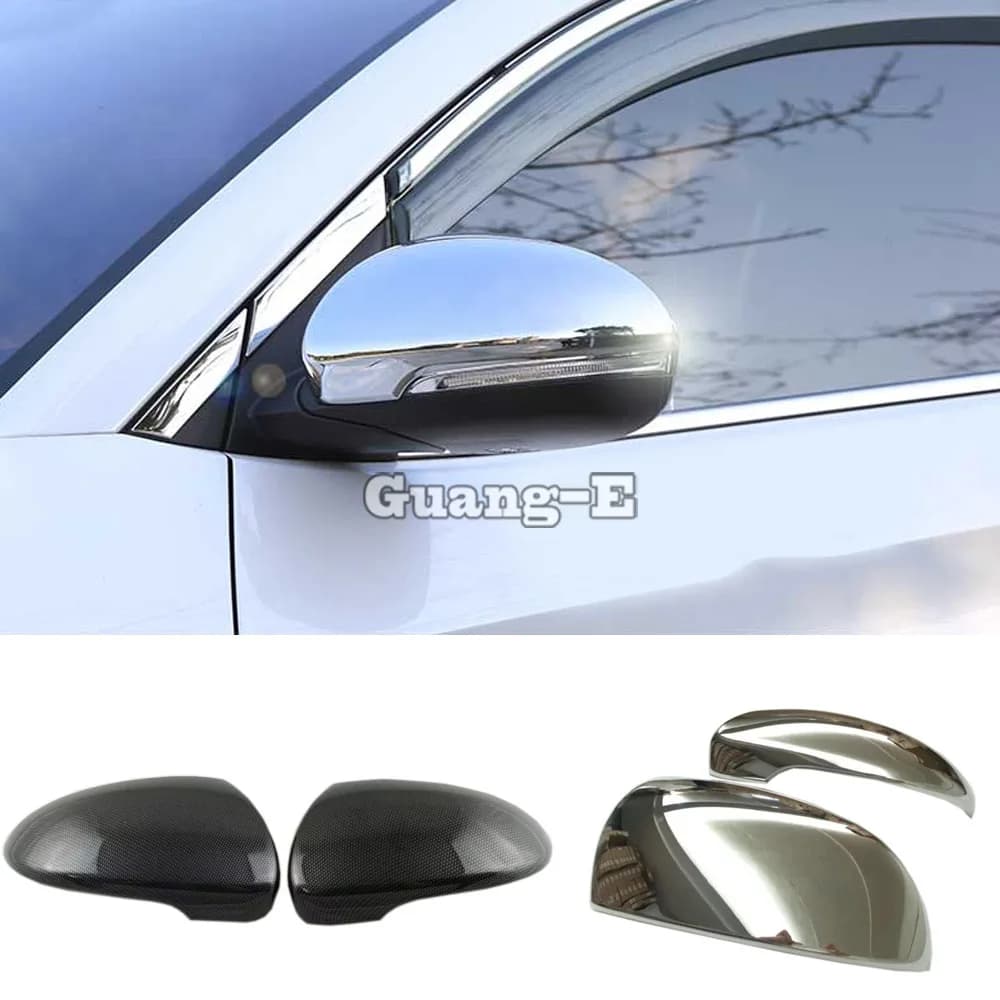 For Hyundai Tucson 2015 2016 2017 2018 2019 Decoration Body Back Rear View Rearview Side Door Mirror Cover Stick Trim Frame 2pcs