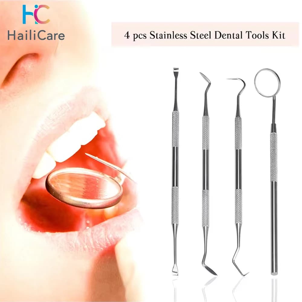 Specchio dentale Falce Tartaro Scaler Denti Pick Spatola Attrezzatura da laboratorio dentale Regalo per dentista Igiene orale Strumenti per la pulizia dei denti