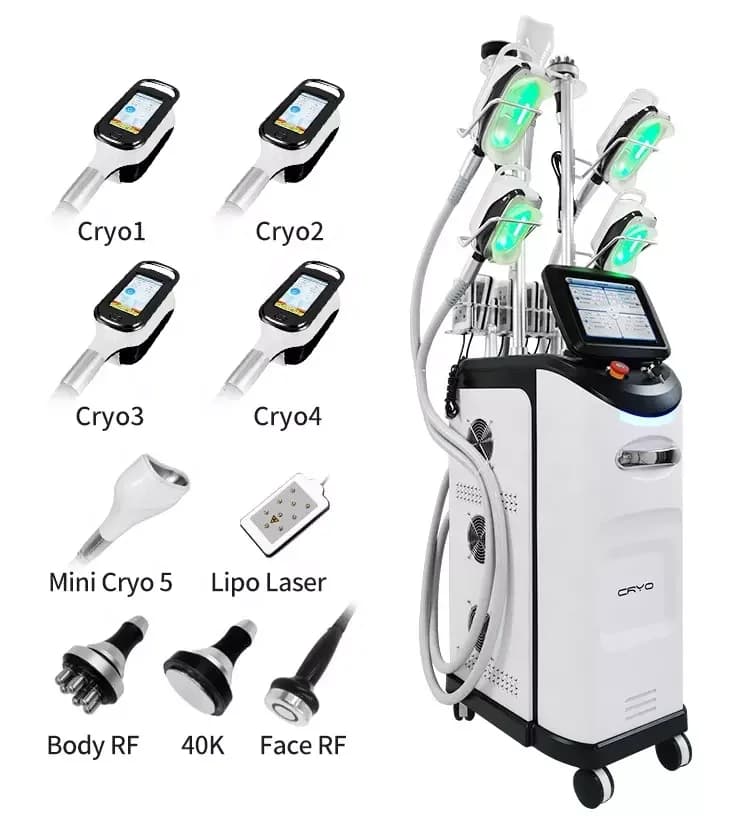 360 ° Sistema di Congelamento del Grasso per Modellamento del Corpo e Dimagrimento Efficace con Sistema di Cavitazione a Vuoto per la Rimozione della Cellulite