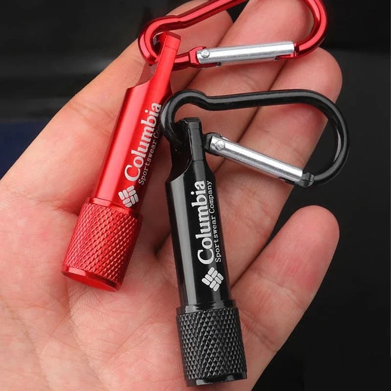Mini torcia portachiavi pendente con batteria portatile piccola luce torcia a led portachiavi per auto ciondolo portachiavi mini torce