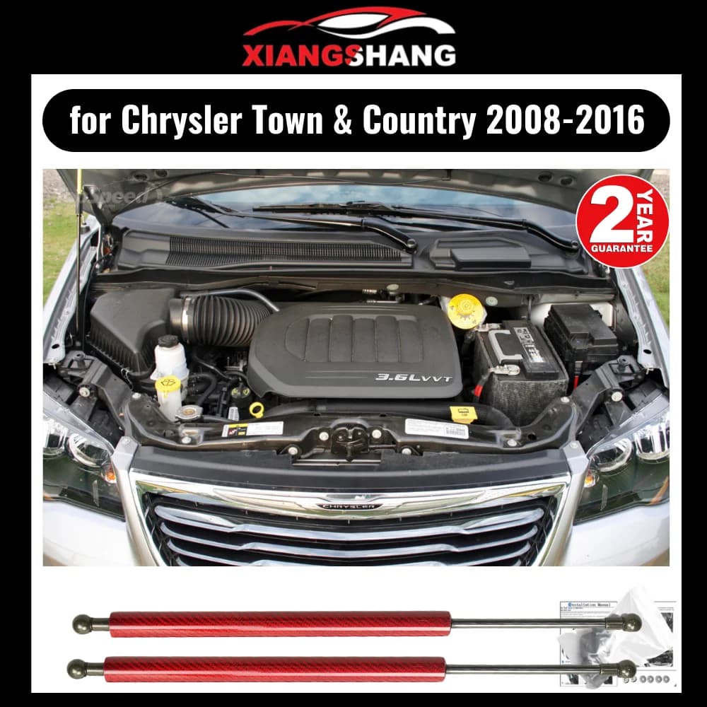 I puntoni del cofano del cofano per Chrysler Town & Country 2008-2016 l'ascensore supporta la copertura anteriore modifica l'ammortizzatore del Gas solo per la copertura in alluminio