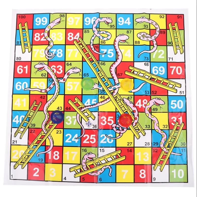 Gioco da Tavolo Portatile Snake Ladder Flight Chess 38cm/14.96 pollici, Set di Gioco da Tavolo Interessante per Intrattenimento