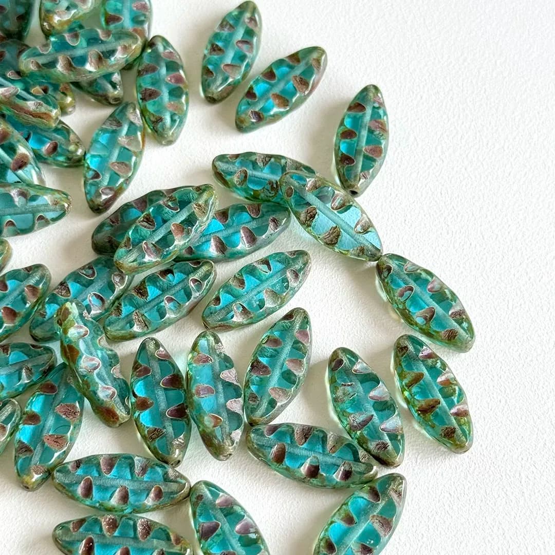 10Pcs Handmade Beaded Jewelry Making Supplies 18x7mm Semi-Finished DIY Bracelet Necklace Earrings Loose Beads in Multiple Colors